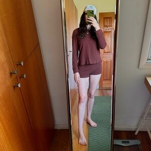 Reformation Kelsey Waffle Knit Lounge Set